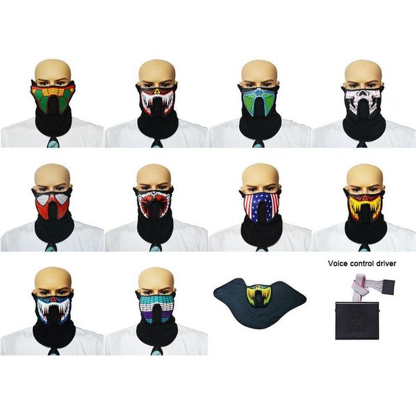 

cool el cold light mask voice-activated glowing mask to dance with the rhythm of music halloween cost jllyqk allguy