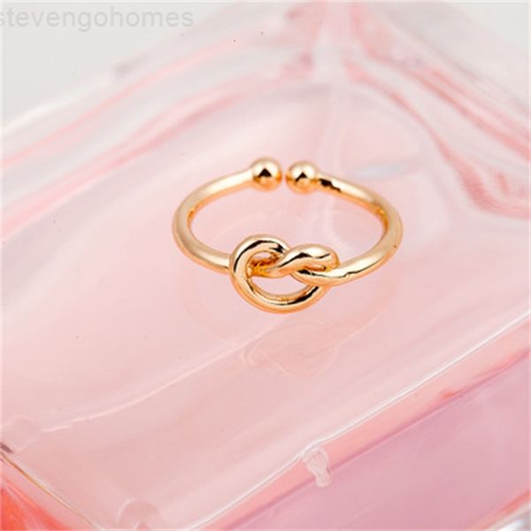 

factoryexwtknuckle open simple infinity heart knot ring rings for women girl wedding engagement jewelry gift wholesale, Silver