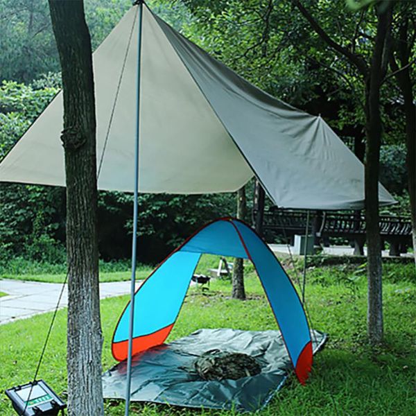 

outdoor shade sail outdoor silver coated screen multifunctional floor mat simple tent travelling camping supplies
