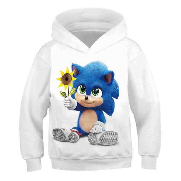 

boys hoodies sweatshirt sonic the hedgehog clothes children's hoodies for teen girls clothing baby boys clothing sonic pullover, Black