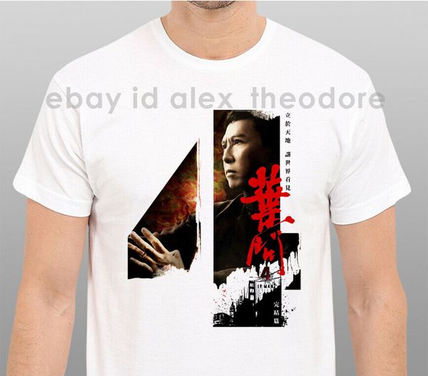 

new ip man 4 final wing chun martial art movie men's white fashion 3d letters print fashion sport hooded sweatshirt hoodie men t shirt