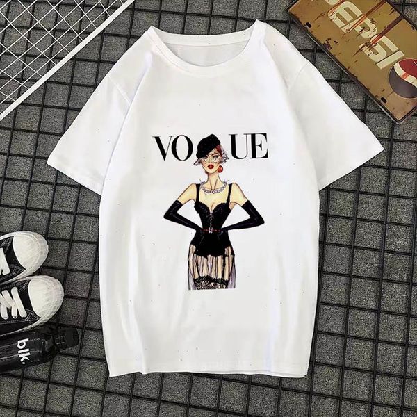 

new women t shirts summer fashion o neck t shirt female tee casual woman t shirts female shirts plus size, White