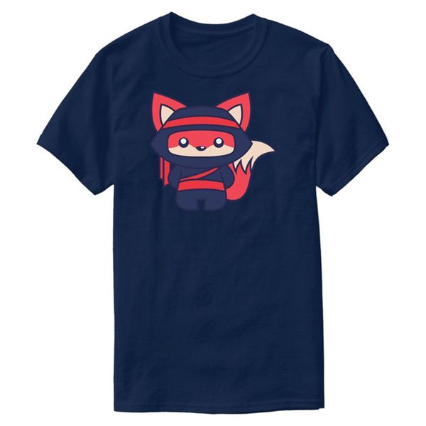 

customize designing fox ninja small comic ninja animal funny ninja man cool solid color novelty sport hooded sweatshirt hoodie t shirt