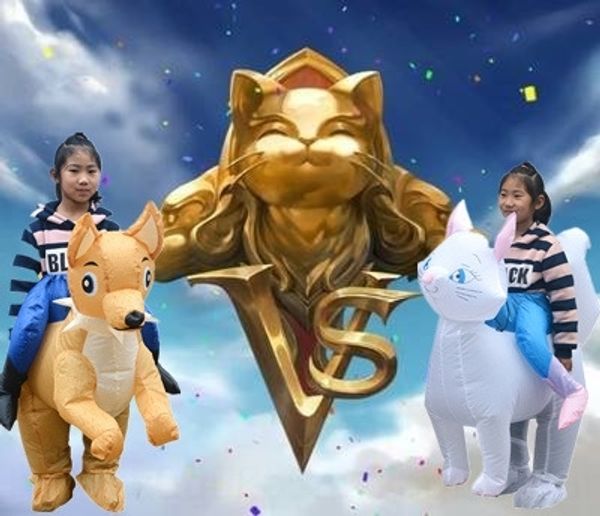 

sigiq inflatable children cartoon halloween clothing prop play dog role inflatable costume war cat stage performance props costume apdcc