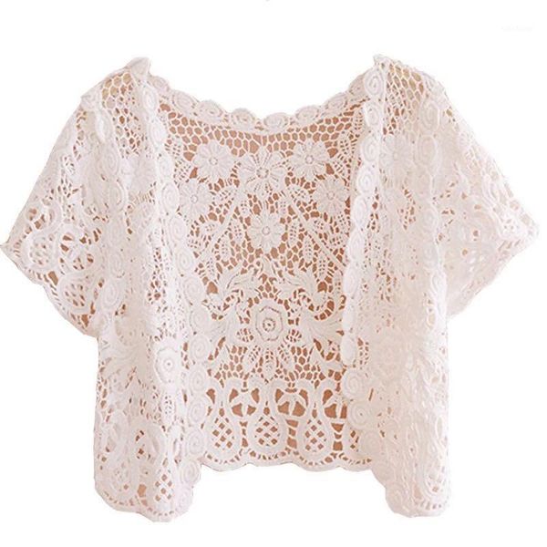 

women's jackets white women short sleeve shrug bolero lace wedding bridal summer jacket elegant cape c011, Black;brown