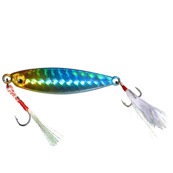 

1pcs slow sinking metal jig spoon 7g/10g/15g/20g vib jigging lead iron plate fishing lure hard bait tackle for bass p jlllfv