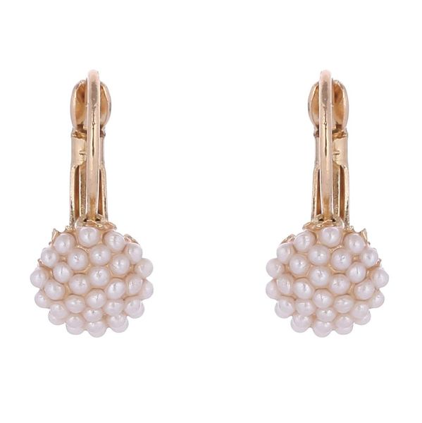 

ювелирных изделия нового способа женщин lady elegant pearl beads стержень ухо серьга для женщин свадебного jewerly рождественских украшений, Golden