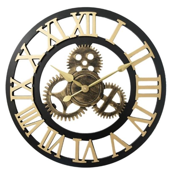 

40/50cm vintage silent wall clock arabic roman numeral pendulum clocks for living room bedroom kitchen office home decor