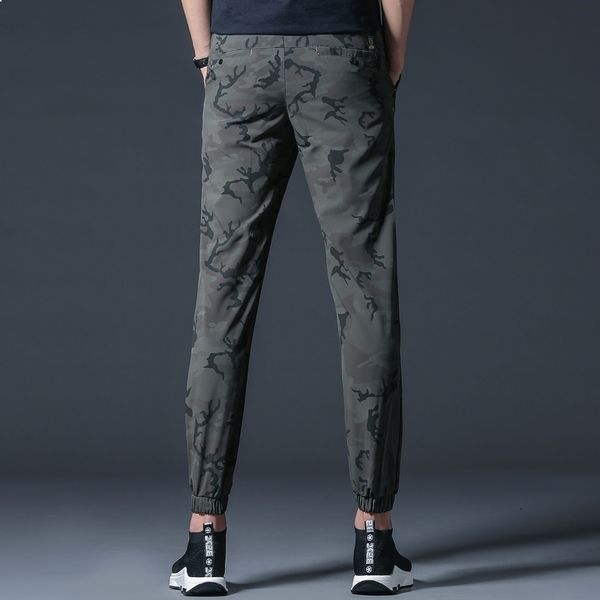 

men's 2021 new cotton autumn pencils harem pants camouflage breeches comfy cargo cham jogger k180 uffv, Black