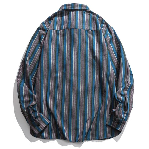 

2021 new aelfric eden vintage plaid gothic shirts mens fashion harajuku spring streetwear casual cotton long sleeve oversized iksg, White