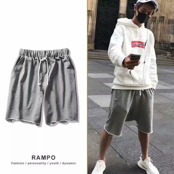 

casual shorts capris korean fashion students summer loose large underpants men's sports pants, White;black