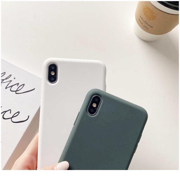 

luxury matte soft sile phone case for 12 11 pro xs max x xr 6 6s 7 8 plus se2 shockpro bbygly