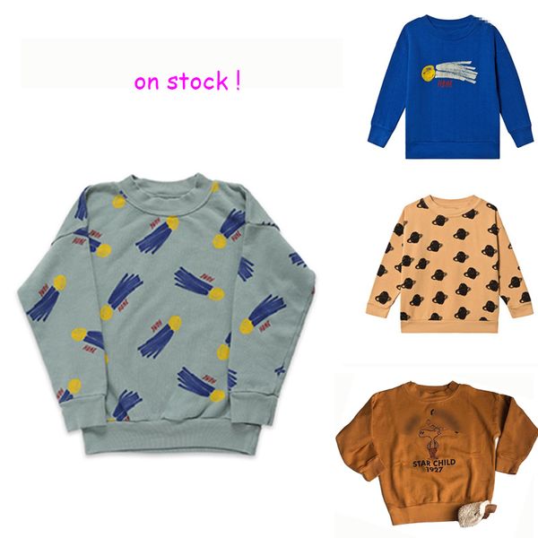 

new autumn winter brand kids sweaters boys girls fashion print sweatshirts baby children cotton clothes lj200811, Black