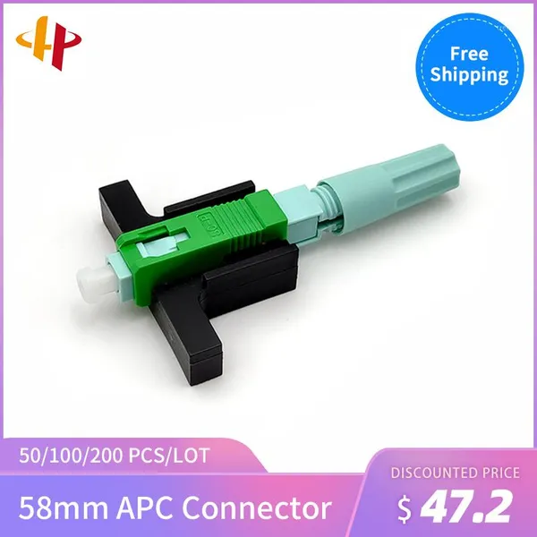 

fiber optic equipment promotion sc apc 58mm sm single-mode optical connector ftth tool cold fast1