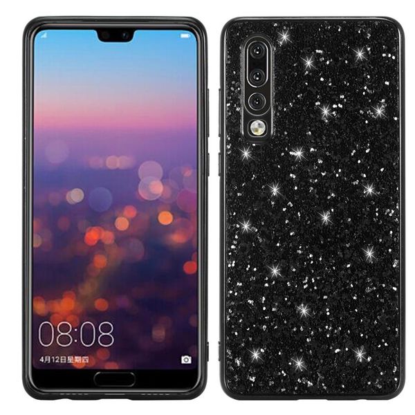 

glitter powder shockproof tpu case for huawei p30