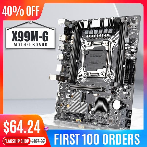 

jingsha x99 m-g motherboard lga e5-2011v3/v4 cpu support 4*ddr4 2133/2400mhz server memory and pci-e 16x 4x