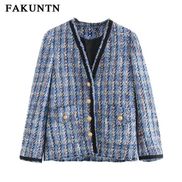 

women's jackets women autumn coats 2021 street fashion tweed v neck single-breasted outerwear female coat winter jacket, Black;brown