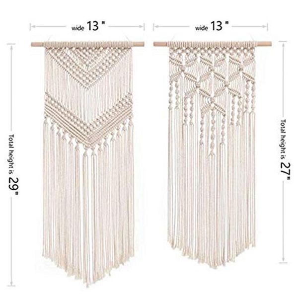

искусство макраме boho висячие woven для пк украшения гобелен chic wall 2 галерея декор спальня детская комната главная апартаменты jlluaw f