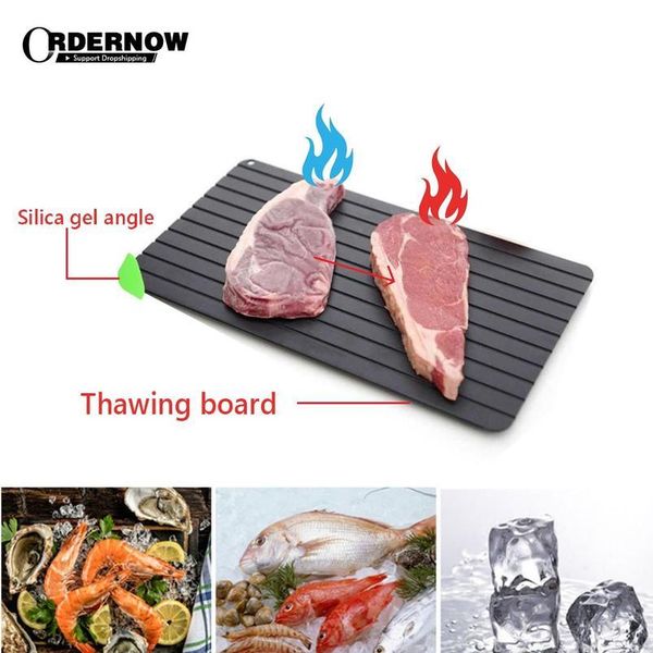 

1pc fast defrost tray fast thaw frozen meat fish sea food quick defrosting plate board tray kitchen gadget tool drop bbykfv