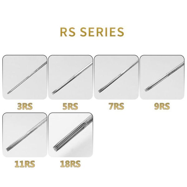 

ghost spider 50pcs/box assorted tattoo needles sterilized permanent microblading needles for shade disposable sterile qylorw