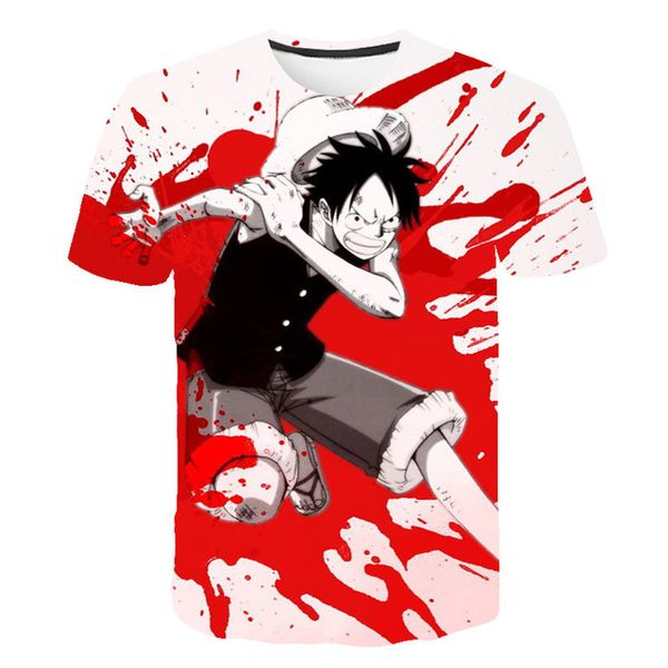 

sailing king straw hat luffy anime trend 3d print shirts horror funny oversized men clothing