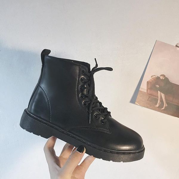 

сапоги рок обувь женщина круглый toe роскошная низкие каблуки пинетки летние добыч ботинки-женщины mid теленок rubber моды, Black