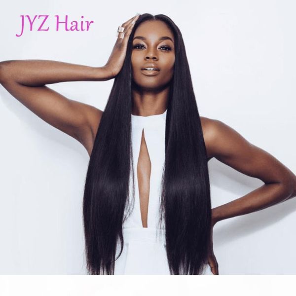 

brazilian indian malaysian hair full lace human wigs straight lace front wigs 130% density straight natural color human hair wigs, Black;brown