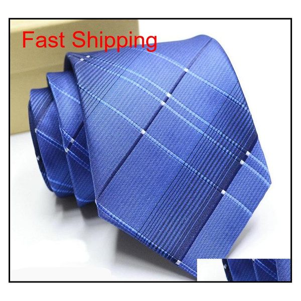

2018 fashion silk necktie mens dress tie wedding business knot solid dress tie for men neckties handmade weddi qyldip nana_shop, Blue;purple
