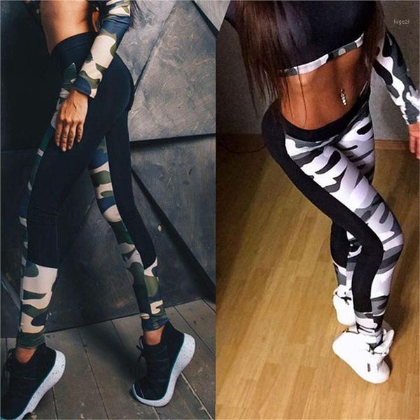 

leggings spring fitness women workout pants summer sporter skinny camouflage elastic slim skinny casual women leggings1, Black