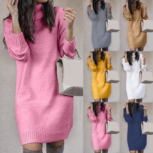 

womens turtleneck pullover sweaters long sleeves loose knit, White;black