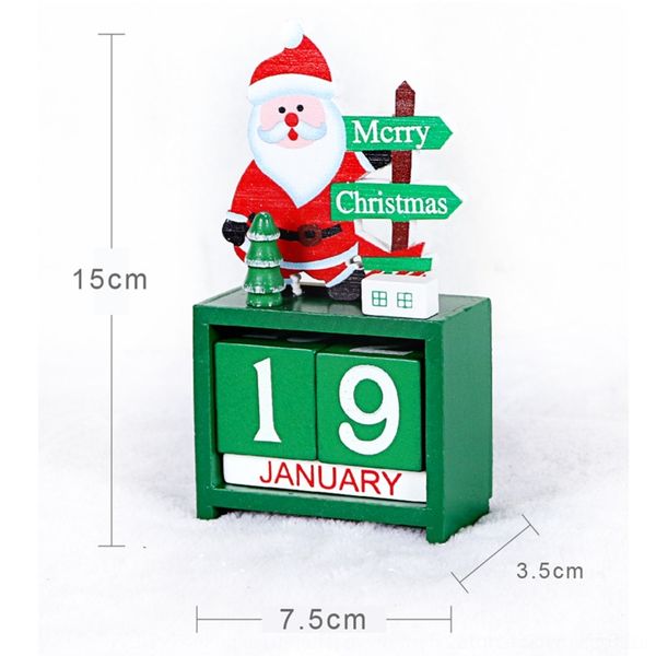 

mccu2 christmas calendar wooden creative calendar christmas tree table decoration l mall window decoration desk 3d16m