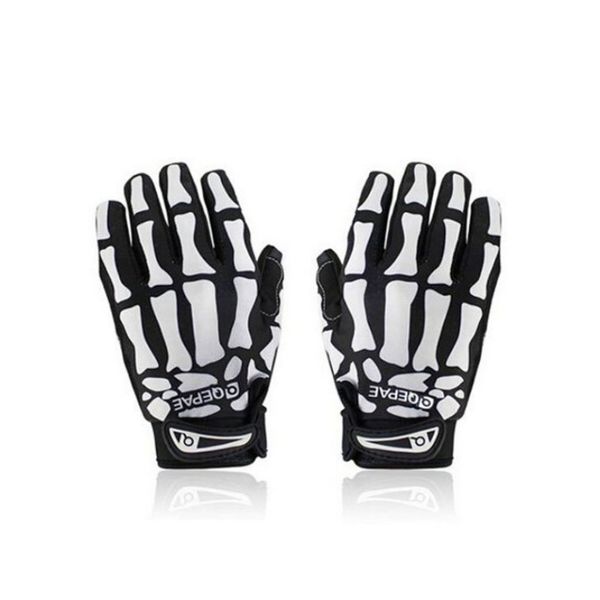 

cycling sport racing motorcycle ghost skeleton skull bone gloves fitness women men' sportswear bicycle accessories, Blue;gray