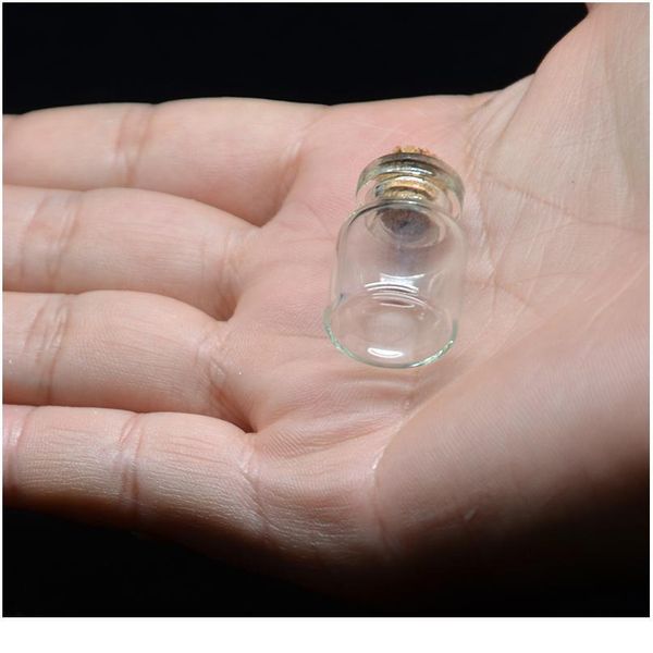 

100pcs/lot 1ml d11xh22mm glass bottle with wood cork mini wishing bottle vial sample bottles cosmetic container p sqcqhw