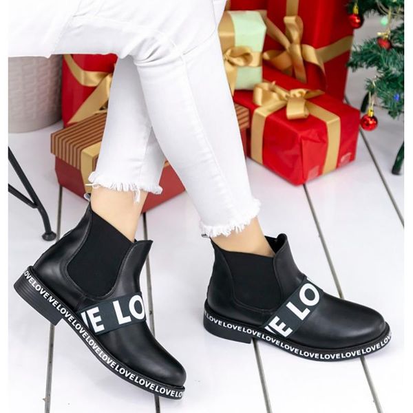 

braniy black skin boots