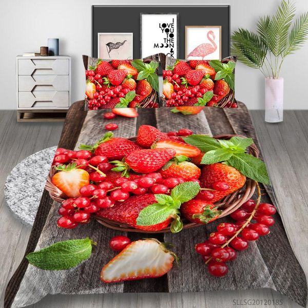 

bedding sets 3d set fresh fruit duvet cover modern home bed for teen girl soft breathable all seasons