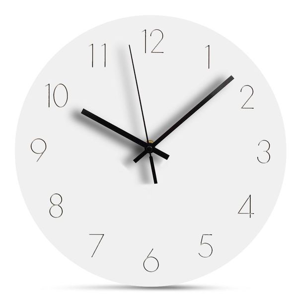 

europe slient wooden wall clock decorative digital clock modern design circular hanging wall clocks arabic numeral home decor q jllqxy