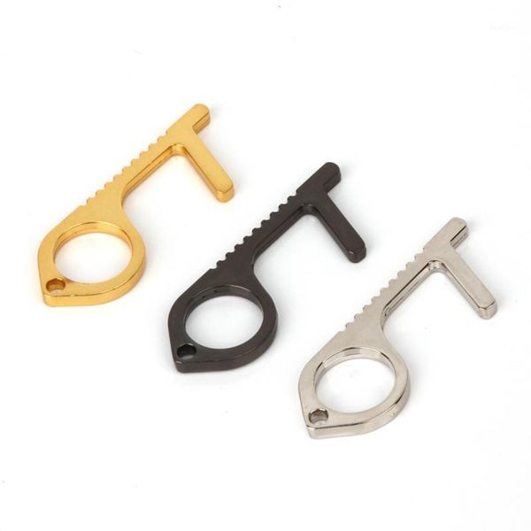 

metal key chain anti contact safety key chain1