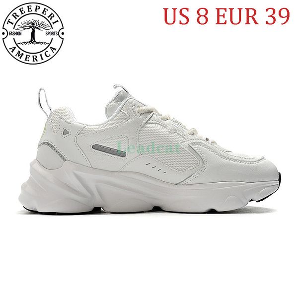 

us 8 eur 39 treeperi fashion chunky running shoes mens white women classic sneakers