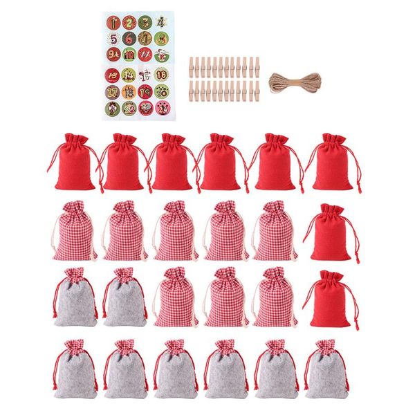 

творческие удобные практические drawstring сумки подарочные пакеты конфеты рождество