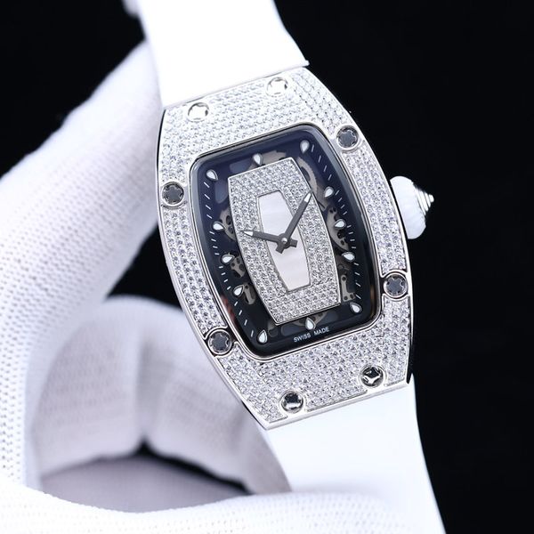 Diamantuhren Business Damenuhr Lässige vollautomatische mechanische Armbanduhr 45 31 mm Kautschukarmband Saphirspiegel Einzigartige Armbanduhr Geschenk