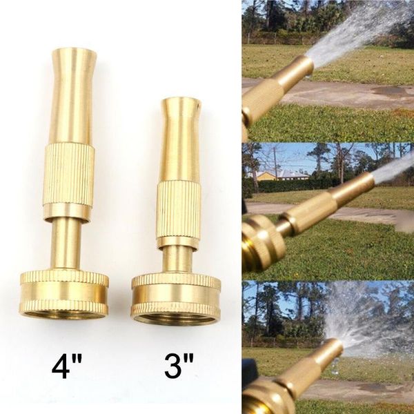 

3/4" high pressure hose spray gun brass head garden water nozzle sprayer1