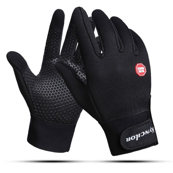 

touch winter wrist with support screen cycling bicycle outdoor sports anti-slip windproof bike full finger gloves