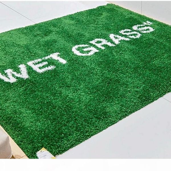 

ikaceaxvioirgil cjo-brargnded wet зеленый markerad markrad grass ковер ковер пола коврики для вытирания ног соломенной циновке