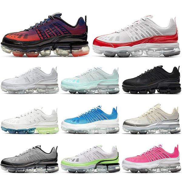 

новые 360s мужчины женщины кроссовки gradient upper hyper розовый лазерный синий тройной белый metallic silver 360 мужские тренеры моды спор