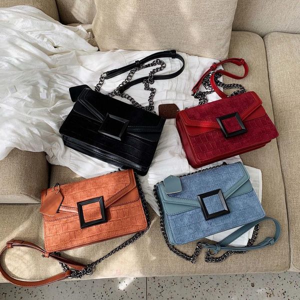 

fashion leather crossbody bags for women 2020 chain shoulder messenger bag lady travel purses and handbags cross body bag