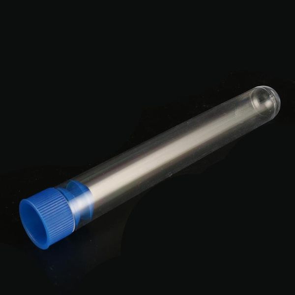 

5 pcs 15mm*100mm hard plastic transparent test tube with cap 10ml radioimmunoassay tube laboratory qylirq