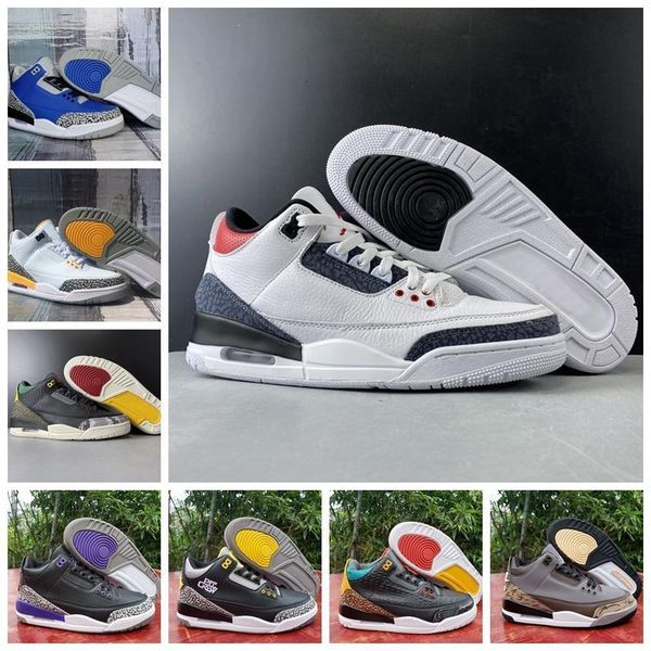 

zapatos basketball shoes jumpman 3s new cool grey black white cement fire red men basketball trainers sneakers sports chaussures us7-13