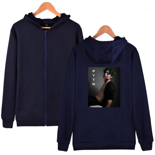

payton moormeier high-quality printed zipper hoodies women/men long sleeve hooded sweatshirt 2020 streetwear clothes1, Black