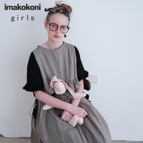 

imakokoni gray sleeveless dress original design japanese wild outside blouse female summer 1823921, Black;gray