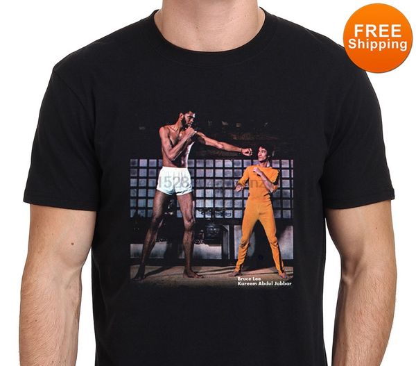 

men t-shirt bruca yee and kareem abdul jabbar vintage t-shirt tee men sport hooded sweatshirt hoodie